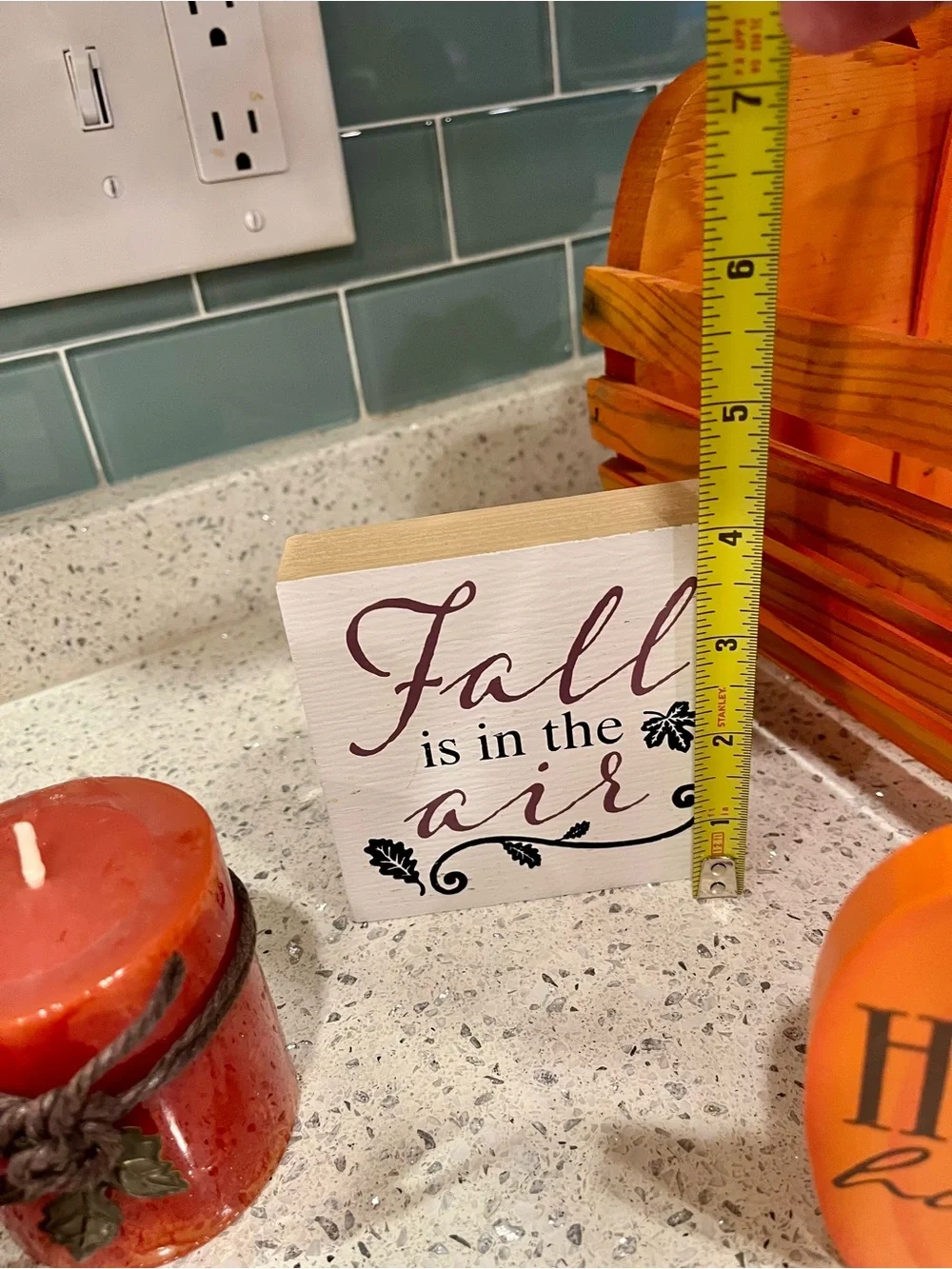 Fall 'Happy Harvest' Orange, Rust, Brown Décor Home Accents